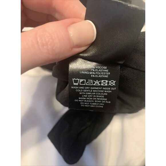 Tiger Mist New Solid Black Finian Strapless Bodysuit Xs - Picture 11 of 13